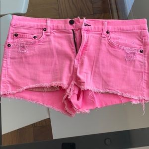 Pink Rag and Bone Denim Shorts Size 28
